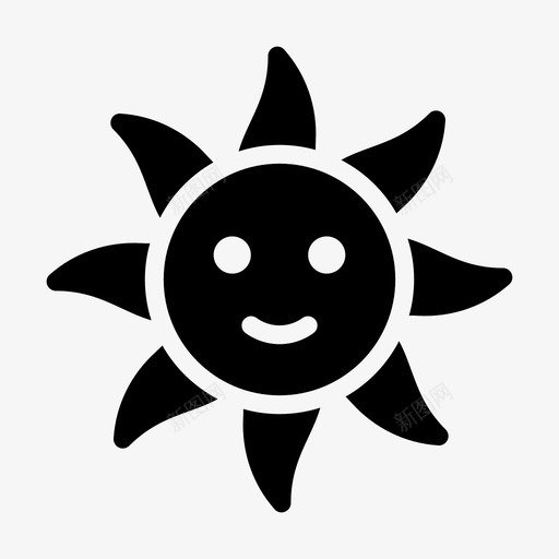 太阳炎热阳光svg_新图网 https://ixintu.com 太阳 炎热 阳光 夏天 天气 沉没 雕文