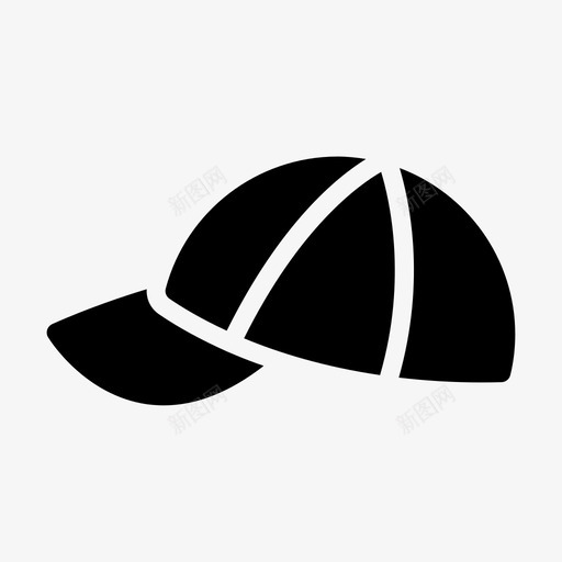 帽子棒球帽游戏svg_新图网 https://ixintu.com 帽子 棒球 游戏 运动 穿着 生活方式 符号