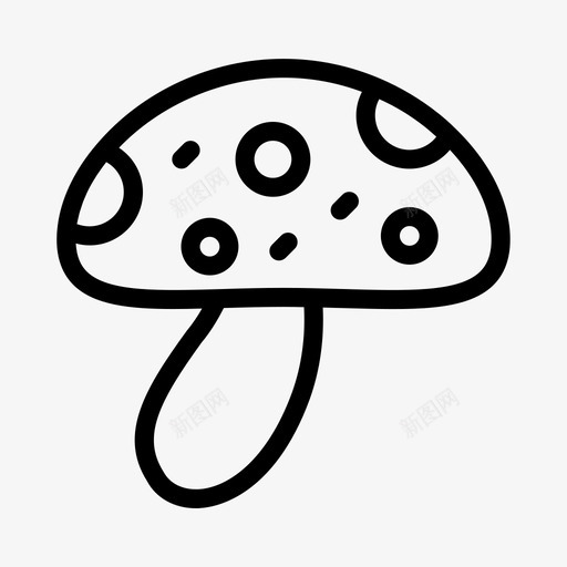 蘑菇鹅膏菌香菇svg_新图网 https://ixintu.com 种植园 蘑菇 鹅膏 香菇 自然