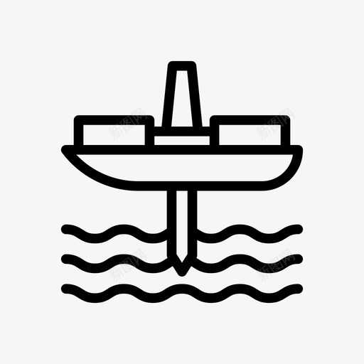 海上燃料石油svg_新图网 https://ixintu.com 海上 石油 燃料 炼油厂 钻井 平台 天然气 活动 标志 标志符 符号