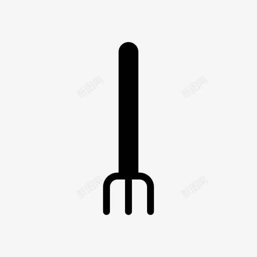 干草叉农业花园svg_新图网 https://ixintu.com 花园 干草 农业 公园 工具 线雕文