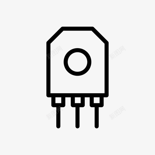 电阻电路电子svg_新图网 https://ixintu.com 电阻 电路 电子工程 电力工程 大地测量 轮廓