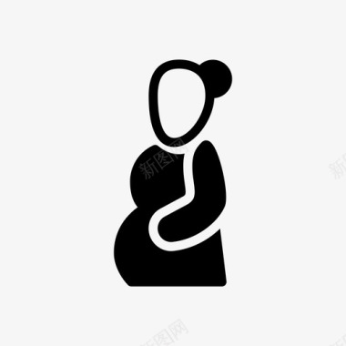 怀孕肚子妇科图标