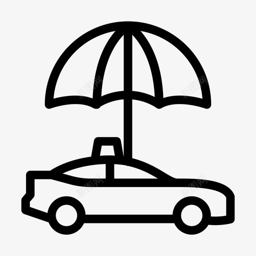出租车保护安全svg_新图网 https://ixintu.com 出租车 保护 安全 雨伞 标志