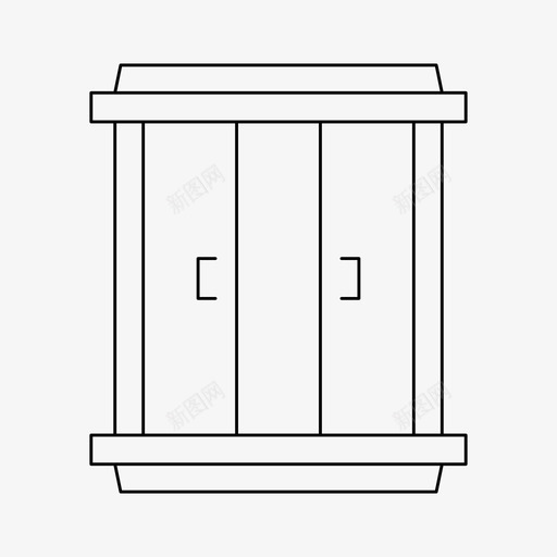 窗户关闭装饰svg_新图网 https://ixintu.com 窗户 关闭 装饰 玻璃 内部 细线