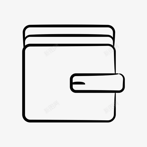 钱包收入钱svg_新图网 https://ixintu.com 钱包 收入 钱付款 付款 手绘