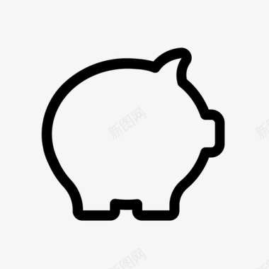 小猪银行钱储蓄图标
