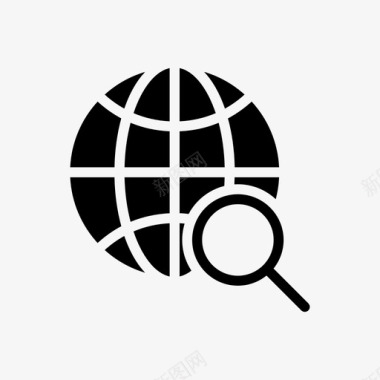 全球搜索浏览器互联网图标