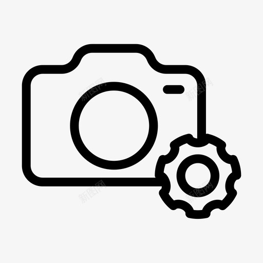 相机设置数码单反齿轮svg_新图网 https://ixintu.com 相机 设置 数码 单反 齿轮 摄影 轮廓