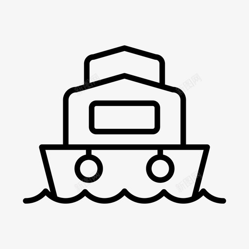 邮轮海上轮船svg_新图网 https://ixintu.com 轮船 旅行 邮轮 海上 航线