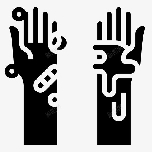洗手细菌清洁svg_新图网 https://ixintu.com 洗手 清洁 细菌 字形