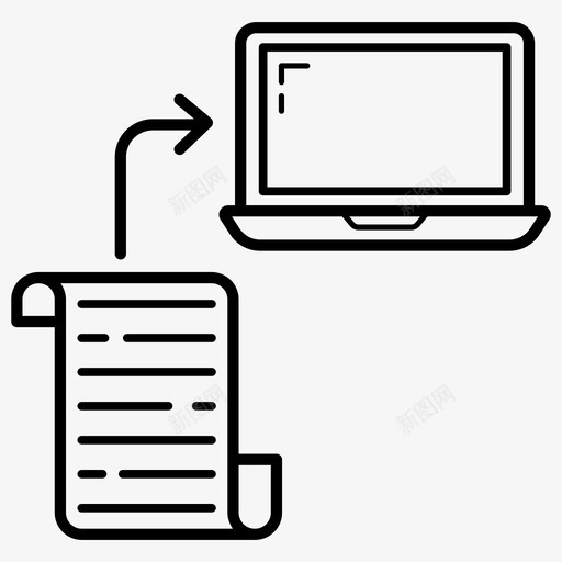 遗留数据数据共享数据传输svg_新图网 https://ixintu.com 遗留 数据 数据传输 共享 笔记本 电脑 信息 一组 彩色 轮廓 线图