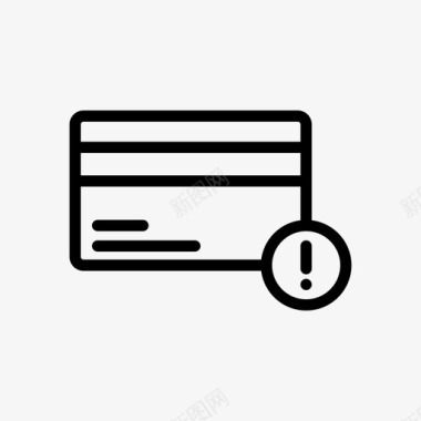错误卡信用卡图标