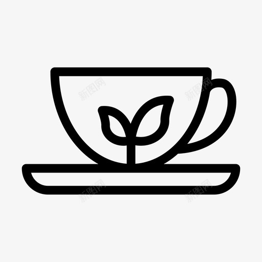 绿色咖啡杯子svg_新图网 https://ixintu.com 绿色 咖啡 咖啡杯 杯子 绿茶 马克 生活方式 符号