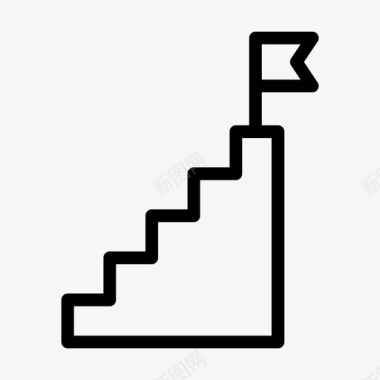 楼梯事业目标图标
