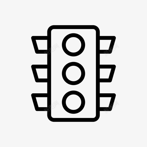 交通信号城市道路svg_新图网 https://ixintu.com 交通 信号 城市 道路 红绿灯 线条 符号