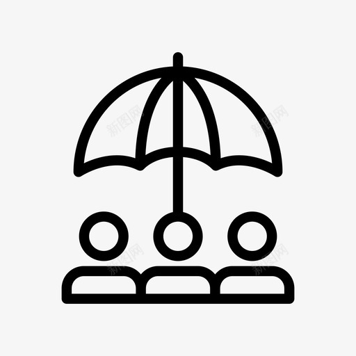 集团保险保障svg_新图网 https://ixintu.com 集团 保险 保障 团队 雨伞 商业保险 铭文