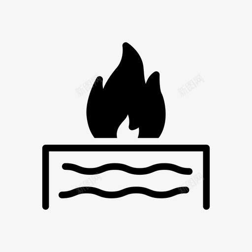 火焰燃烧火灾svg_新图网 https://ixintu.com 石油 火焰 燃烧 火灾 高温 海上 天然气 活动 标志 标志符 符号