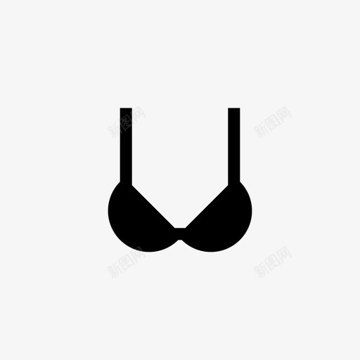 文胸胸罩布料svg_新图网 https://ixintu.com 文胸 胸罩 布料 睡衣 内衣 衣服 线条 符号