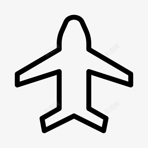飞机飞行旅游svg_新图网 https://ixintu.com 旅游 飞机 飞行 运输 旅游地 地图 导航 航线 字形