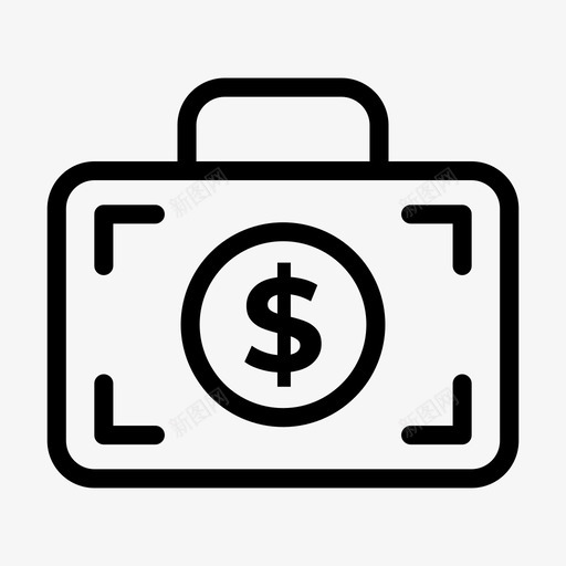 大款包公文包svg_新图网 https://ixintu.com 大款 包公 公文包 文件包 投资 组合 银行 金融 图标 收集