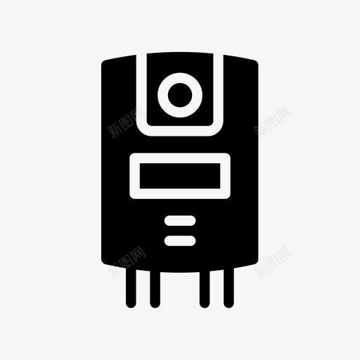 热水器电子产品水管svg_新图网 https://ixintu.com 热水器 电子产品 水管 系列