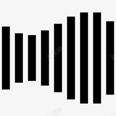 波形波纹声音图标