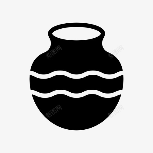 罐陶瓷陶器svg_新图网 https://ixintu.com 陶器 陶瓷 文化 纹样