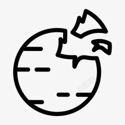 破碎空间地球破碎行星高清图片