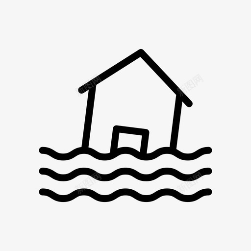 洪水建筑灾难svg_新图网 https://ixintu.com 灾难 洪水 建筑 房屋 海啸 世界 雕文