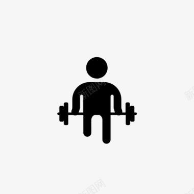 举重健身房肌肉图标