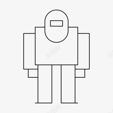 机器人安卓人形图标