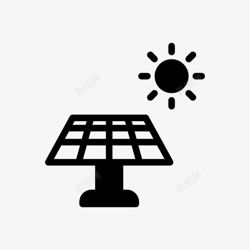 太阳能电池板能源电力svg_新图网 https://ixintu.com 太阳能 电池板 能源 电力 太阳 工业 雕文