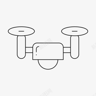无人机空中飞行图标