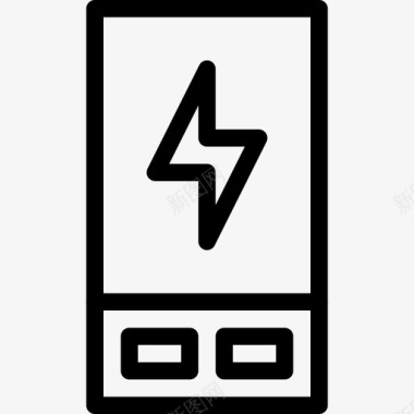 电源银行能源电池充电器图标