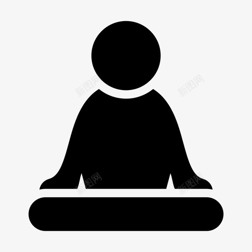 瑜伽锻炼冥想svg_新图网 https://ixintu.com 瑜伽 锻炼 冥想 放松 生活方式 符号