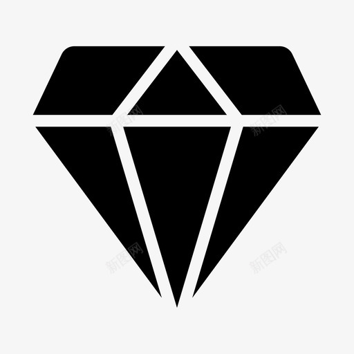 钻石占星术宝石svg_新图网 https://ixintu.com 占星术 钻石 宝石 红宝石 石头 线条 雕文