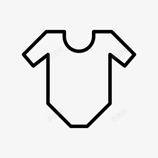 套装儿童布料svg_新图网 https://ixintu.com 儿童 套装 布料 连身 衣服 婴儿 系列 标志 标志符 符号