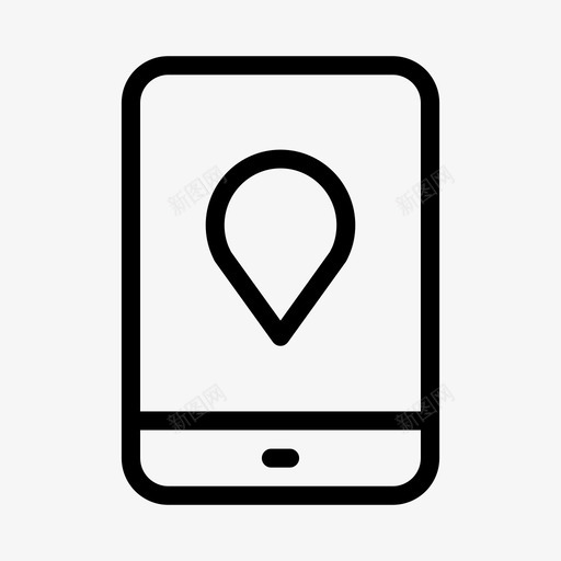 手机全球定位系统位置svg_新图网 https://ixintu.com 手机 地图 全球定位 系统 位置 导航 像素 字形