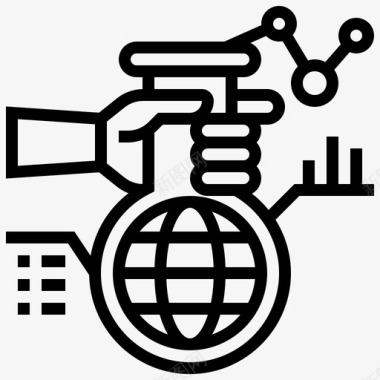 全球研究创新市场图标