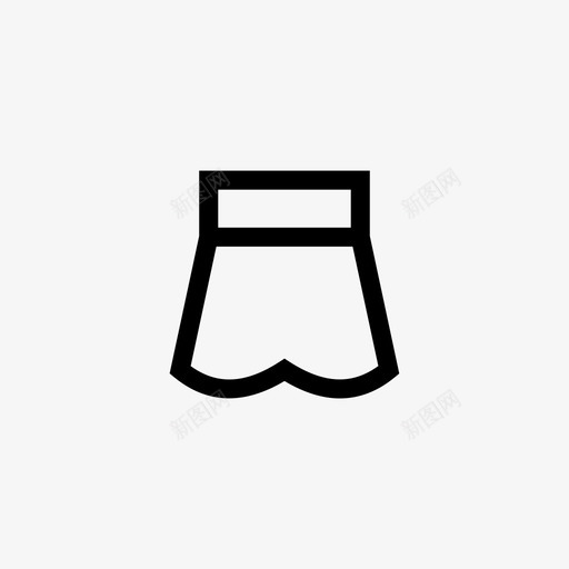 裙子布料衣服svg_新图网 https://ixintu.com 衣服 裙子 布料 线条 符号