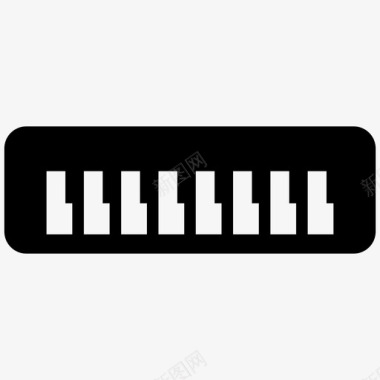 钢琴音响乐器图标