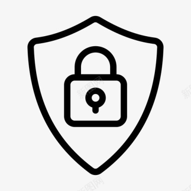 数据保护密码保护安全屏蔽图标