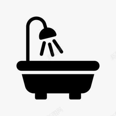 浴室水龙头淋浴图标