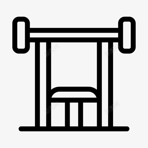 台式压力机运动健身房svg_新图网 https://ixintu.com 台式 压力机 运动 健身房 机器 线条 轮廓