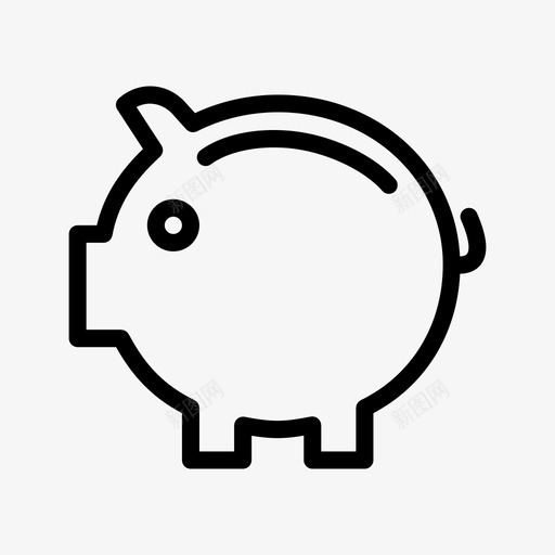 小猪银行货币钱svg_新图网 https://ixintu.com 小猪 银行 货币 钱储蓄 储蓄 商业 字形