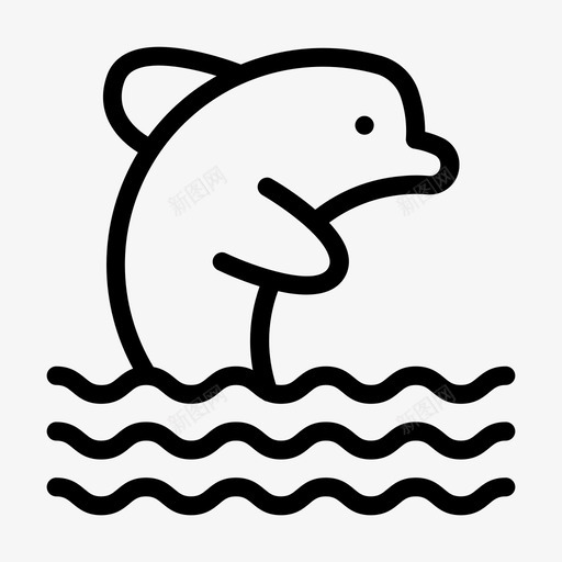 海豚鱼跳跃svg_新图网 https://ixintu.com 海豚 跳跃 户外 外水 水上 公园 雕文
