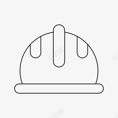 头盔工程师设备图标