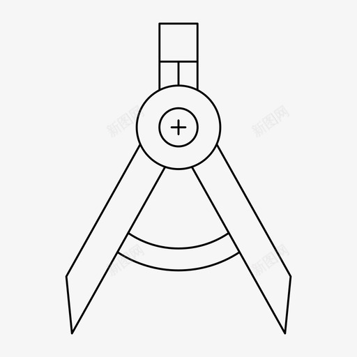 绘图罗盘建筑设备svg_新图网 https://ixintu.com 绘图 罗盘 文具 建筑设备 细线