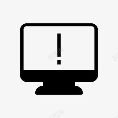lcd错误警报计算机图标